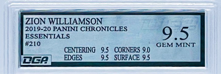 Silver Label Material from Dynamic Grading Authority - Pick whichever label best fits your card after we Grade your cards