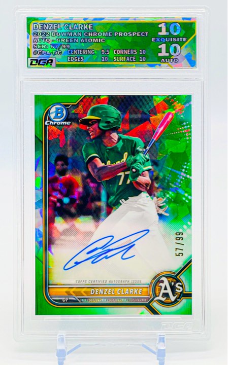 Custom Design on Cracked Ice Material from Dynamic Grading Authority - Pick whichever label best fits your card after we Grade your cards