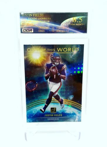 Sports Card Graded by Dynamic Grading Authority - Custom Label - Justin Fields Rookie Insert