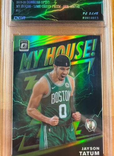 Sports Card Graded by Dynamic Grading Authority - Custom Label - Jayson Tatum My House 